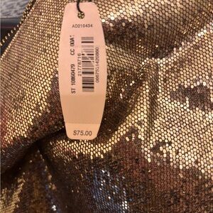 Victoria's Secret Gold and Brown Sequin Clutch